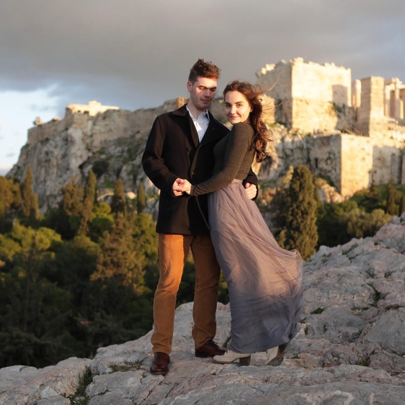 Jenny Yoo Louise Grey "Carbon" Tulle Maxi Skirt - Picture 6 of 6